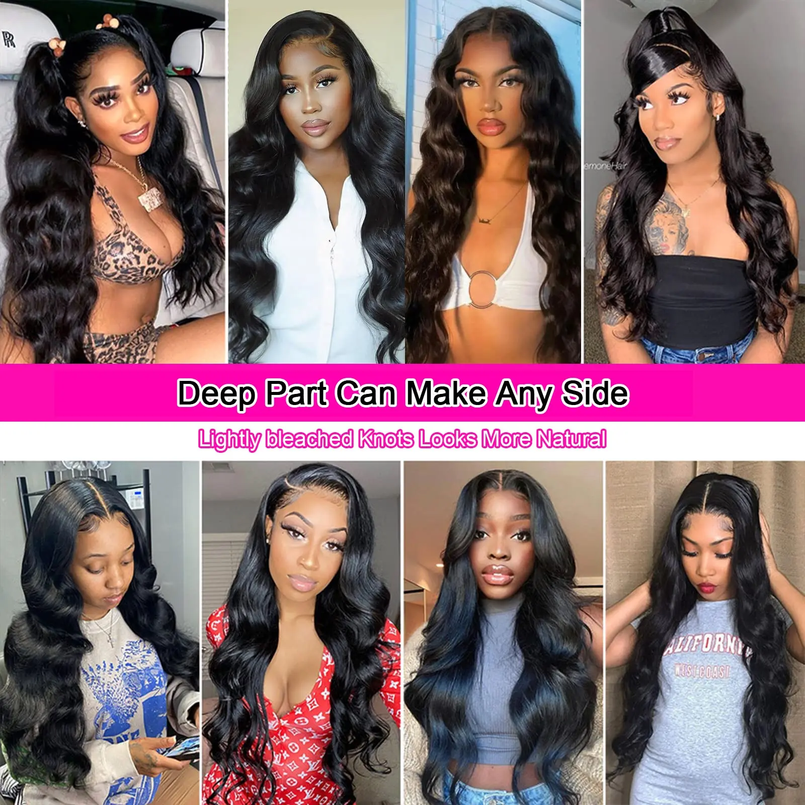 Body Wave 4x4 Closure Lace Front Human Hair Wig 200 Density Glueless Wigs for Women Choice 5x5 Closure Pre Plucked Cheap on Sale