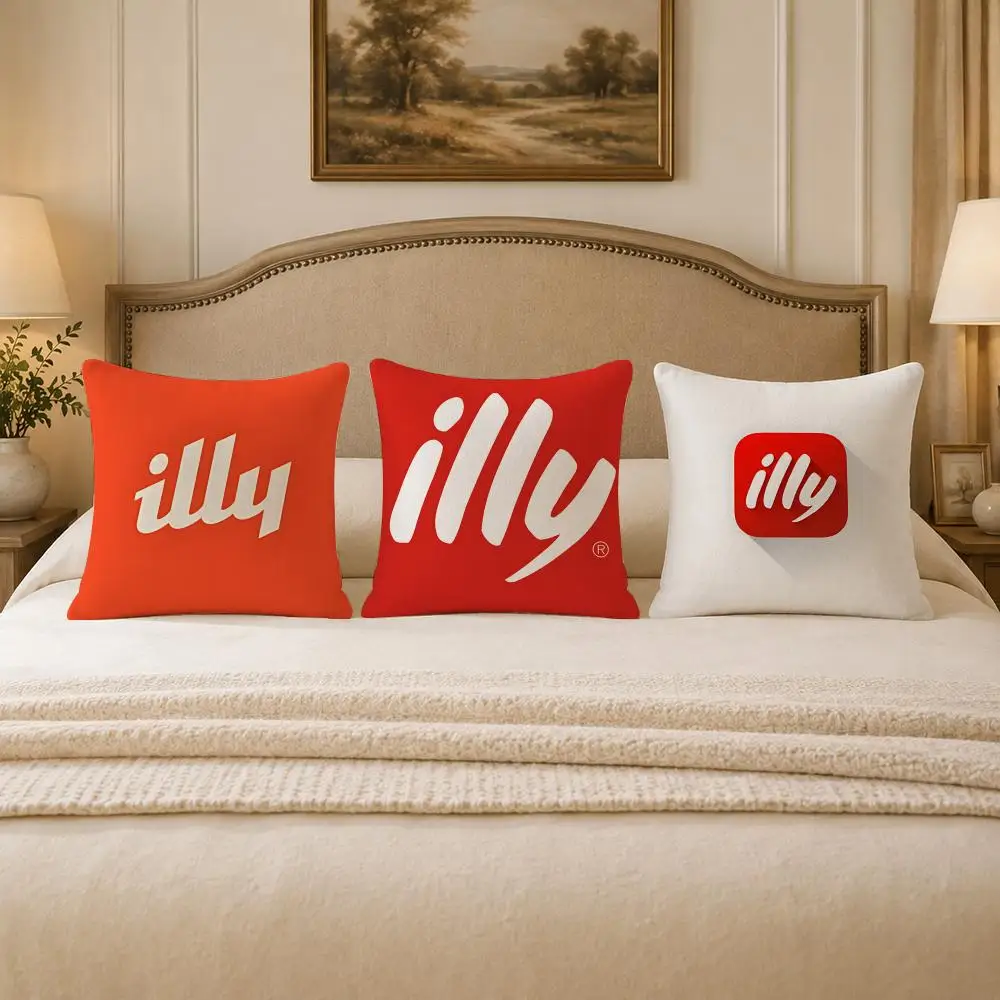 Coffee I-Illy Cushion Cover Soft Short Plush Skin-Friendly Cushion Case for Multi-Scene Use view 4