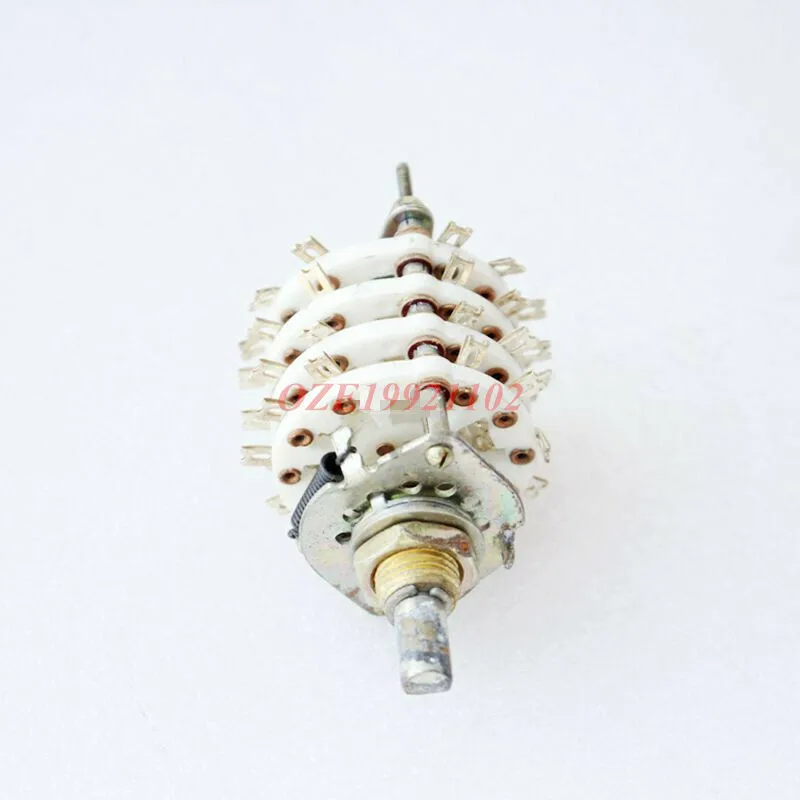 1PC 4 Deck Band Channel Rotary Switch Selector 4P6T 4P7T 4P8T 4P10T 4P11T 8P5T 6mm Shaft 48pins