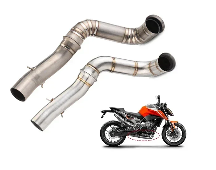 Motorcycle Exhaust Pipe Escape mid link pipe For KTM DUKE 790 2018 - 2023 DUKE 890 2020 - 2023 Slip-on DUKE 790