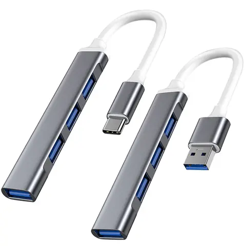 USB C HUB USB 3.0 Type C 4 Port Multi Splitter Adapter OTG for Macbook HUB Pro 13 15 Air Mi Pro for HUAWEI Computer Accessories