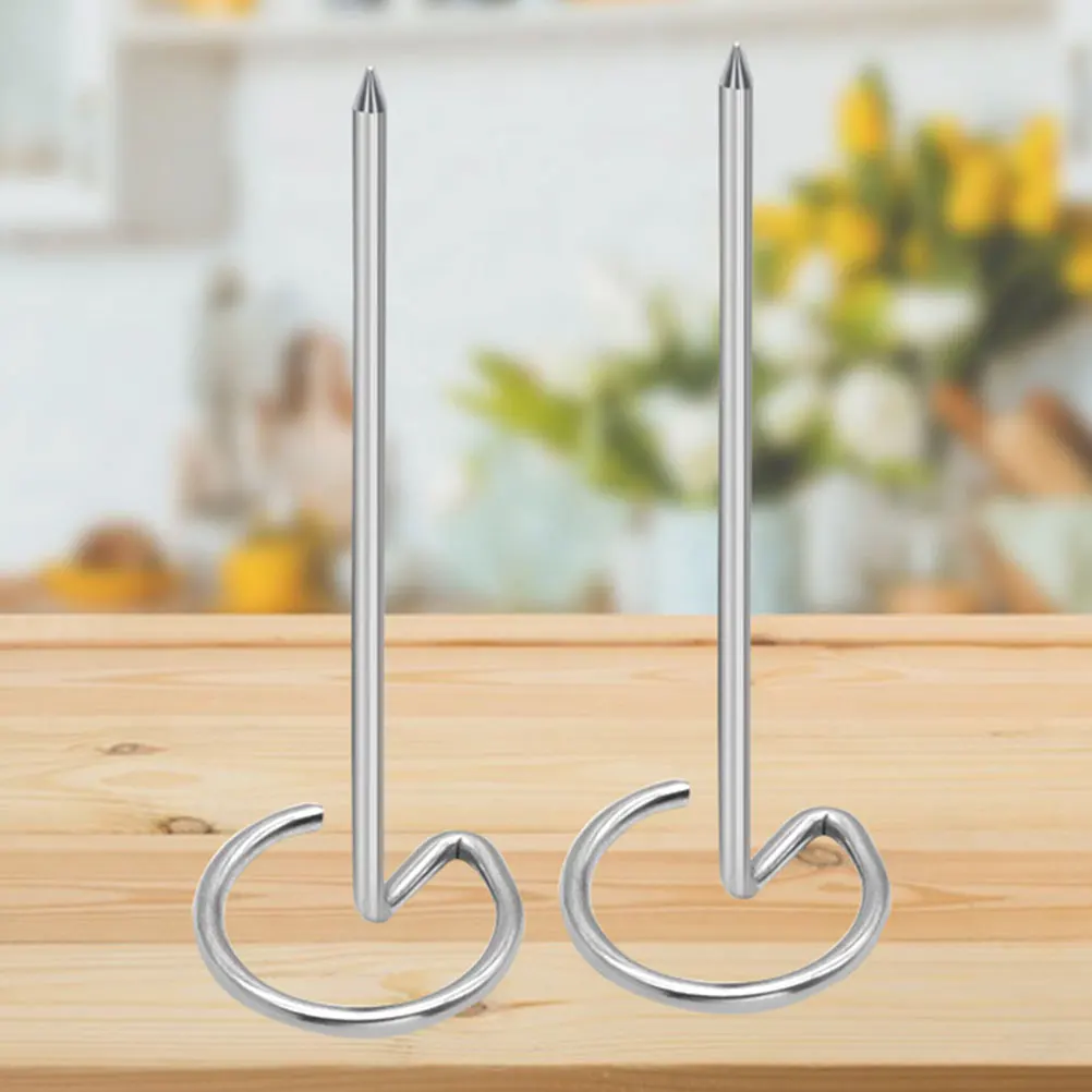 

6pcs Stainless Steel Barbecue Skewers Metal Air Fryer Vertical Grilling Sticks for Meat Kebabs Shrimp Chicken Fruits Vegetables