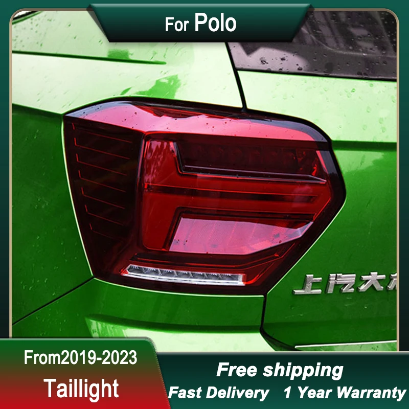 Hot Car Led Tail Lights For Volkswagen VW Polo Plus 19-23 new style full LED Tail Lamp Dynamic Signal Light Tail Lamp Assembly