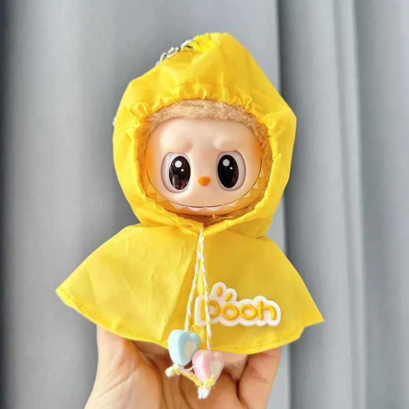 17cm Labubu II Idol Dolls Clothes Cute Mini Plush Doll Sitting Party Outfit Korea Kpop Exo Clothing Bib Pants Skirts DIY Gift