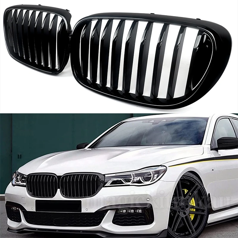 

Новая глянцевая черная решетка радиатора Magickit для BMW G11 G12 740i 750i 2016-2019