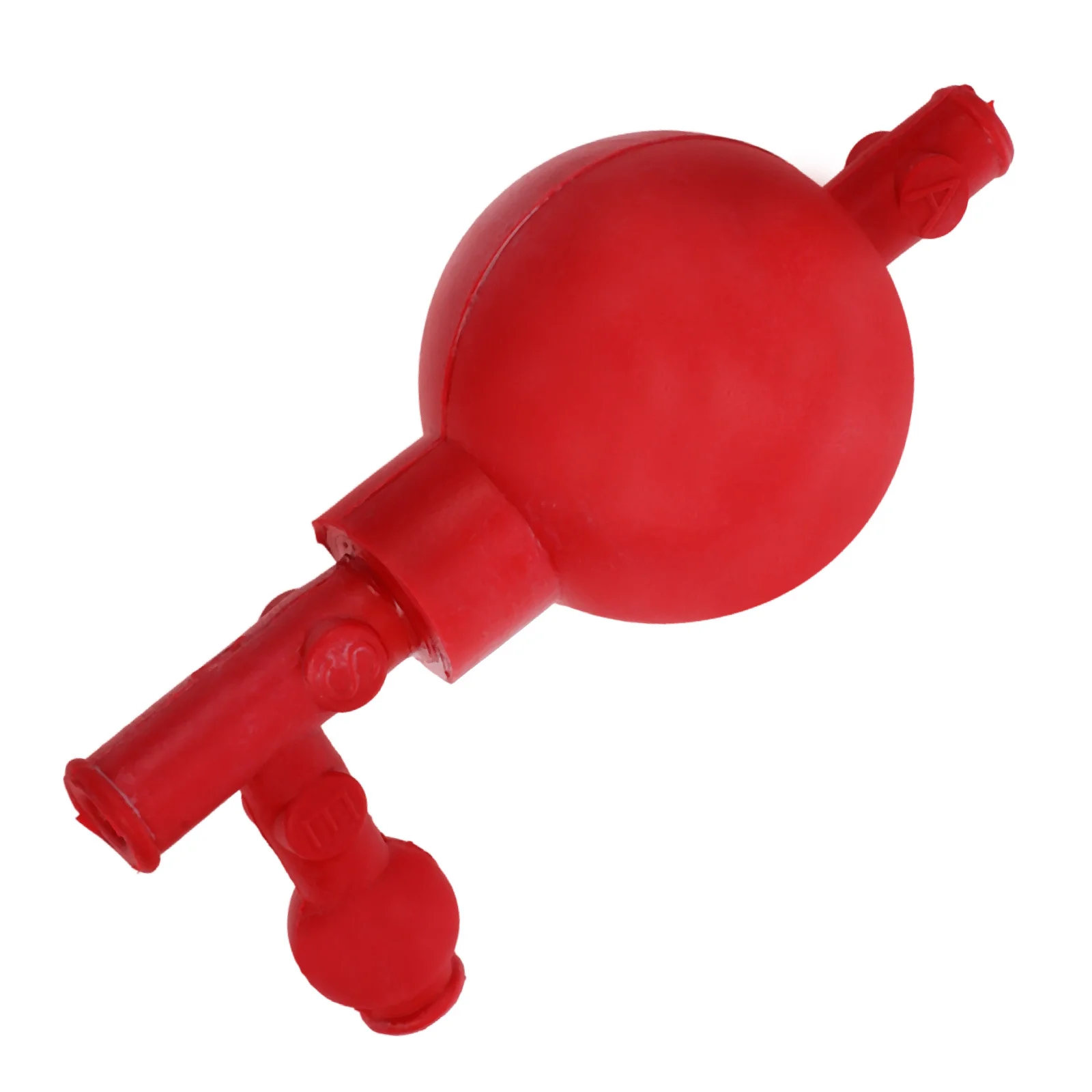

Lab Pipette Filler Bulb Red Rubber Three Valve Suction Bulb Comfortable Grip for Industrial Mineral Scientific Pipette Filler
