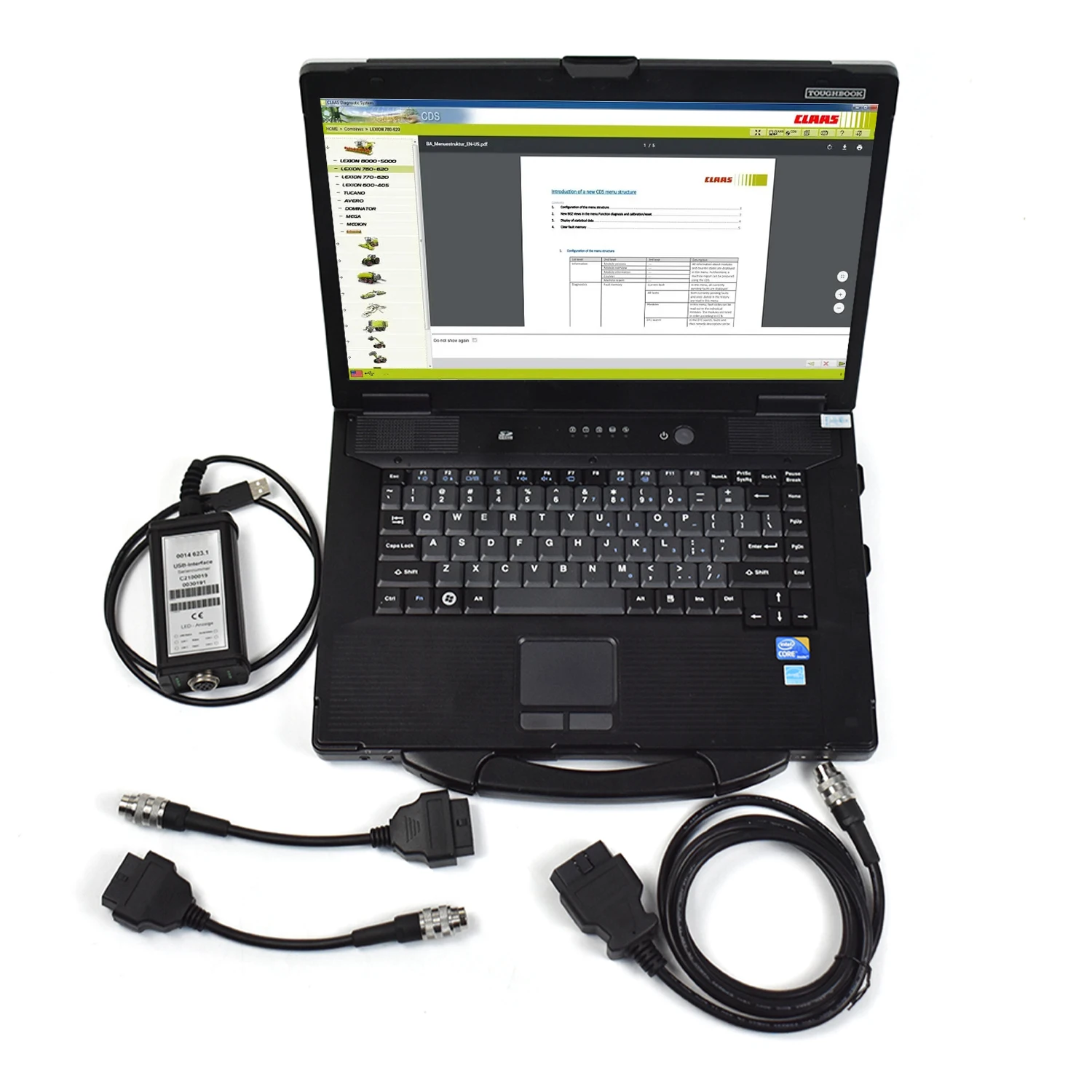 

FOR CLAAS AGRICULTURAL MACHINERY TRUCK CANUSB CANBOX METADIAG DIAGNOSTIC TOOL FOR CLAAS USB INTERFACE + CF52 Laptop