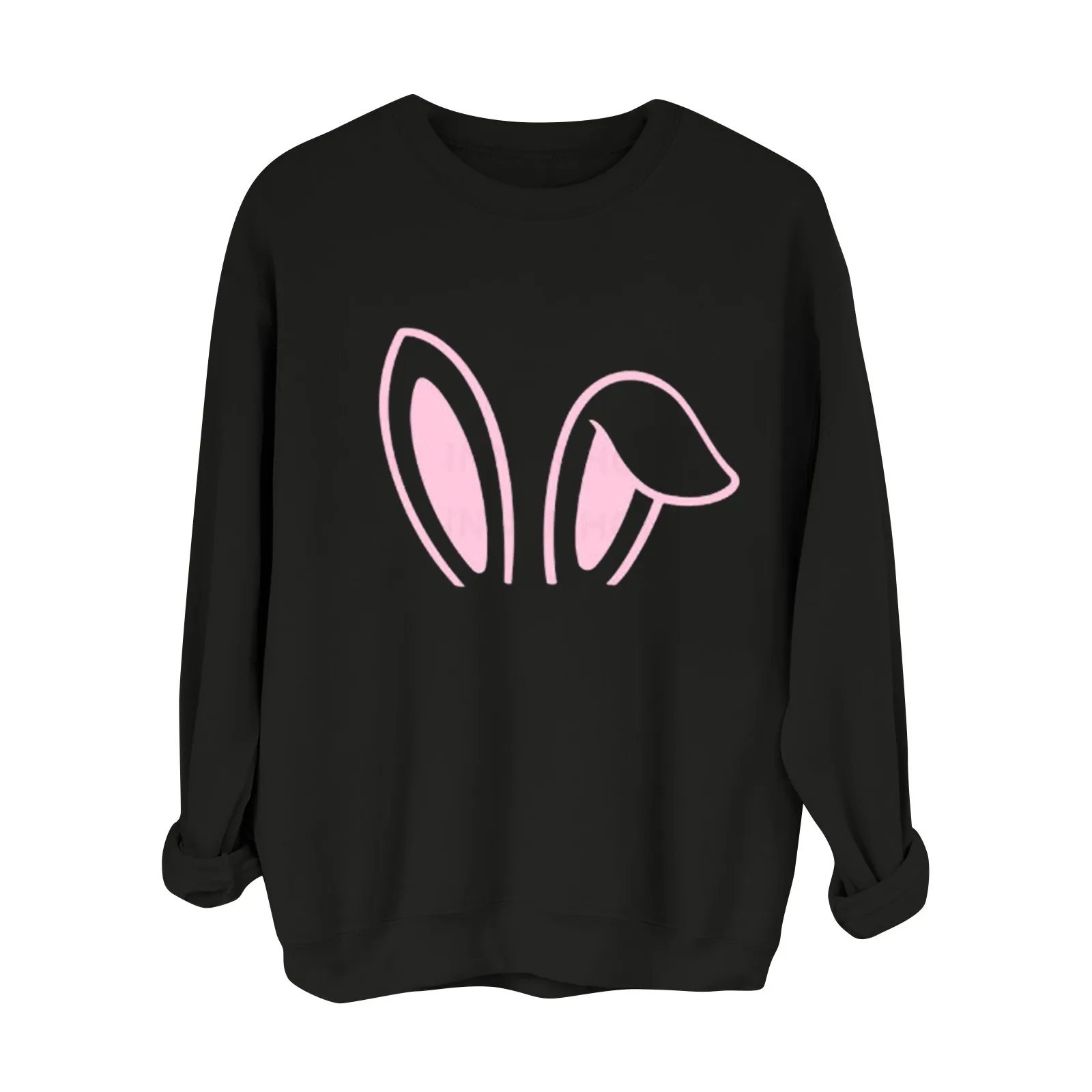 Summer Top For Crew Neck Happy Easter Print Sweatshirts Printed Round Neck Women Colorful Eggs Pullover Tops Sweatshirts And Ver