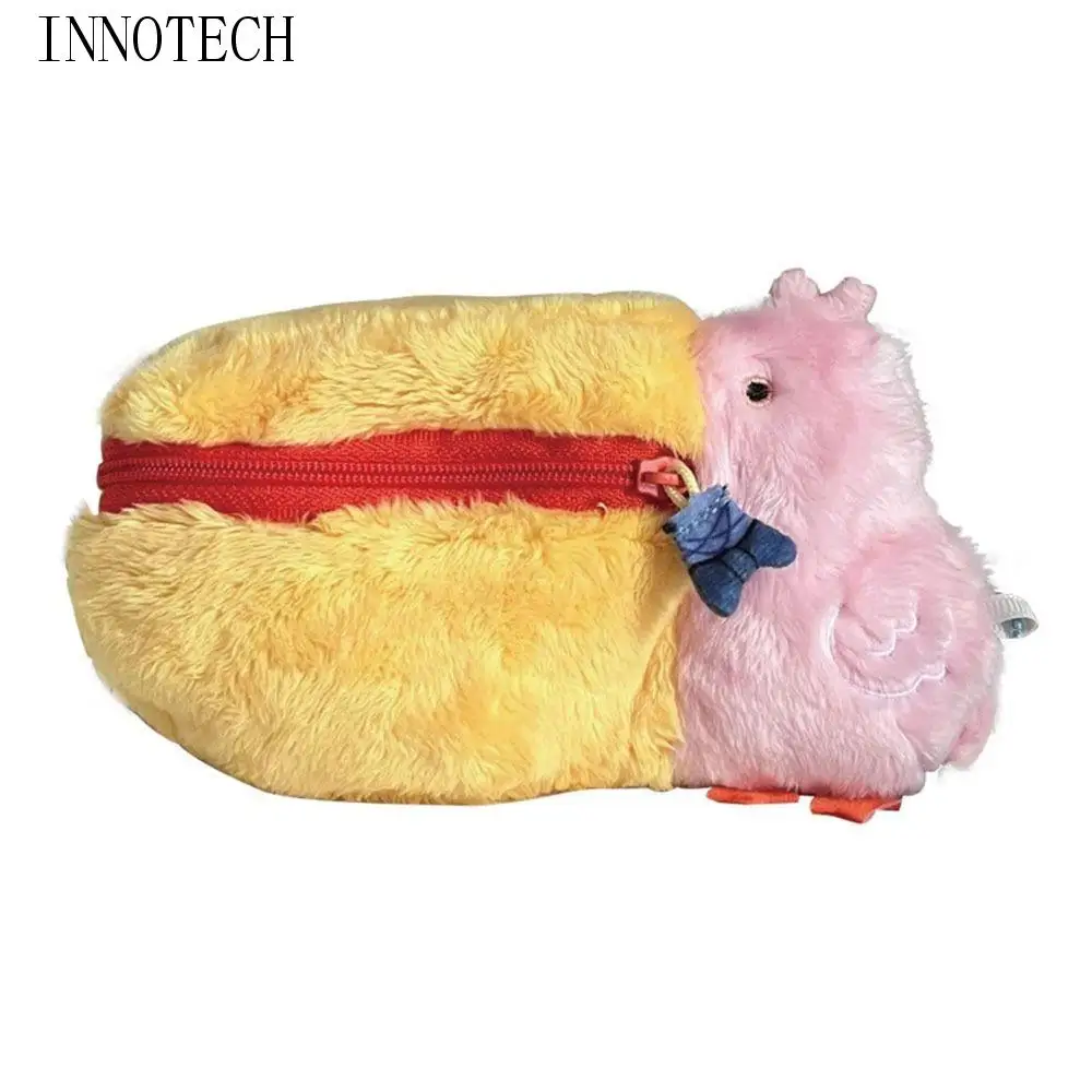 

Stationery Box Pelican Pencil Case Desktop Storage Stationery Holder Plush Zipper Pen Bag Cute Korean Style Cartoon Pencil Pouch