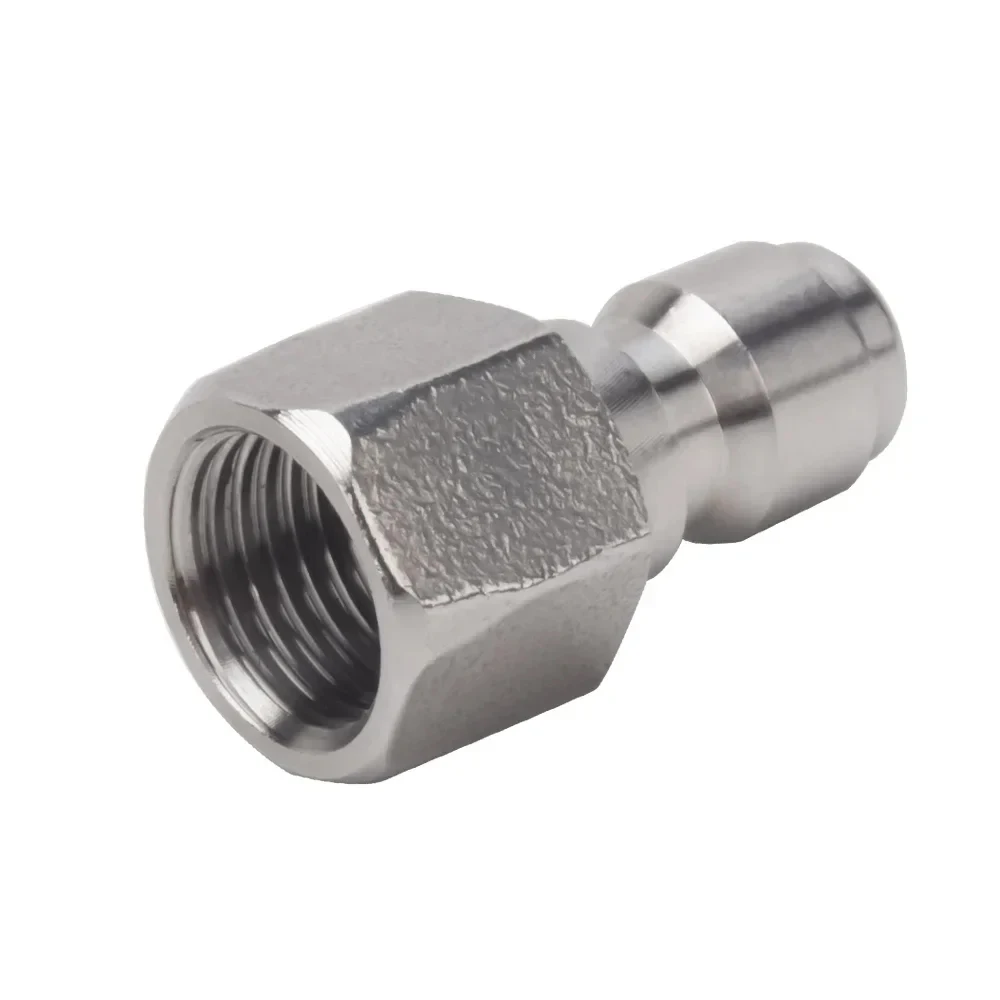 Acoplador adaptador de conector de lavadora de coche de alta presión G1/4 hembra + enchufe de liberación de desconexión rápida de 1/4"