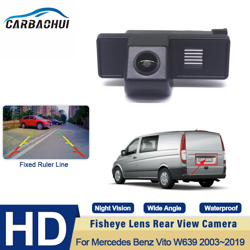 HD CCD Waterproof Fisheye Lens Car Rear View Wireless Camera For Mercedes Benz Vito W639 2003~2014 2015 2016 2017 2018 2019