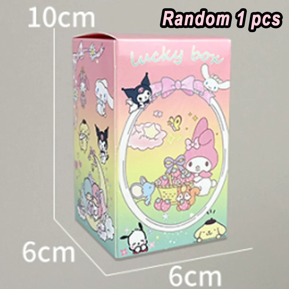 Sanrio My Melody Tea Party Blind Box, Tide Play Display Piece, Melody Tie, Desktop Hand Do, Gift Decoration Collection