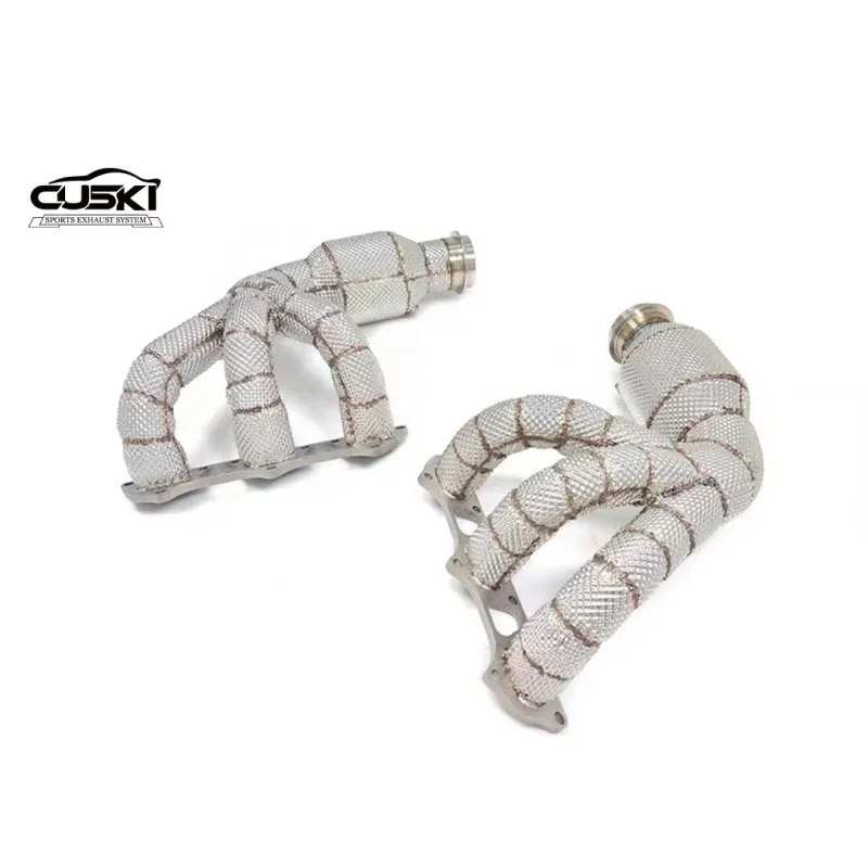 Exhaust manifold For 911 991/991.1/991.2 RS 2014-2019 StainlessSteel High quality flow catted downpipe with