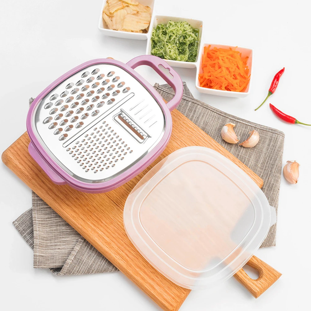 

1pc Stainless Steel Grater Slicer Multi-Functional Kitchen Gadget Vegetable Slicer For Home Use Random Color Kitchen