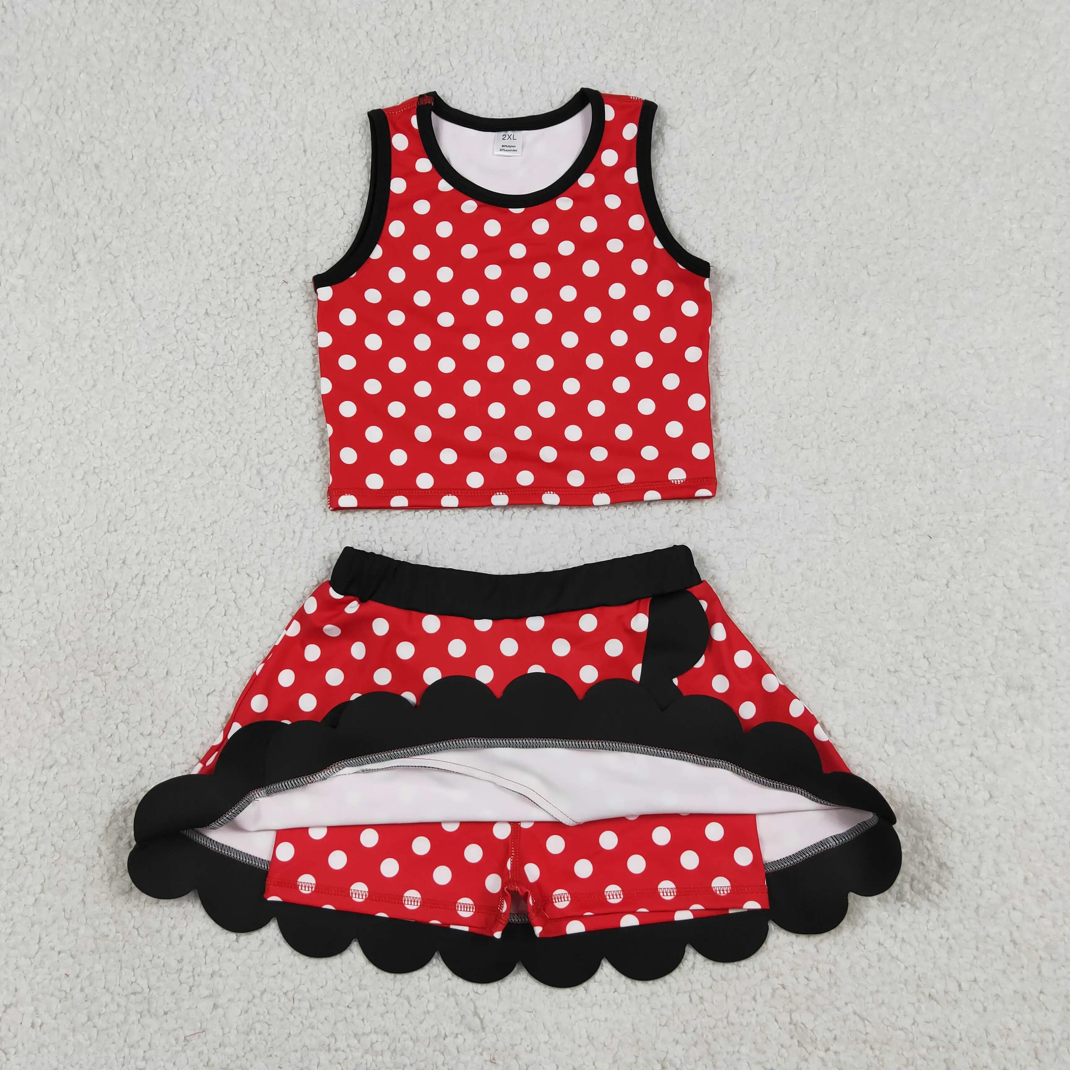卸売幼児用ノースリーブシャツ、フリルスカート、ショートパンツ - Baby Yoga Clothing のレビューと価格