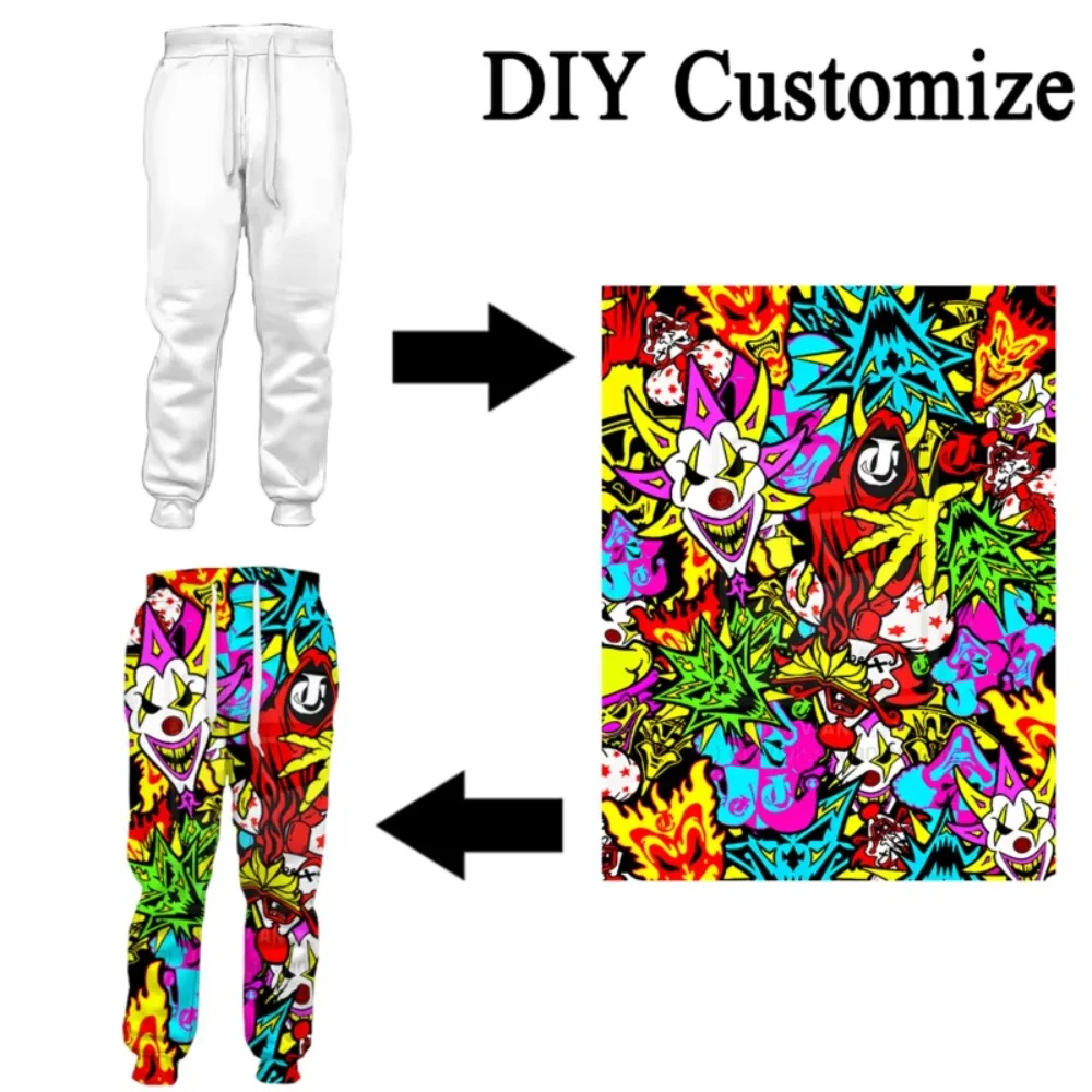 DIY Custom Pants 3D Print Personalized Design Trousers Women Own Image/Photo/Star/Singer/Anime Harajuku Style Pants