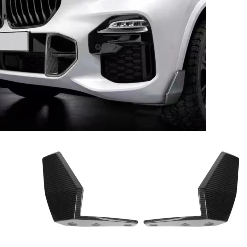 X5 G05 Carbon Fiber Bodykit LD Style Front Lip Bumper Canards Fit For Bmw X5 G05 Sports 2019 2020 2021 2022 2023 G05 Diffuser