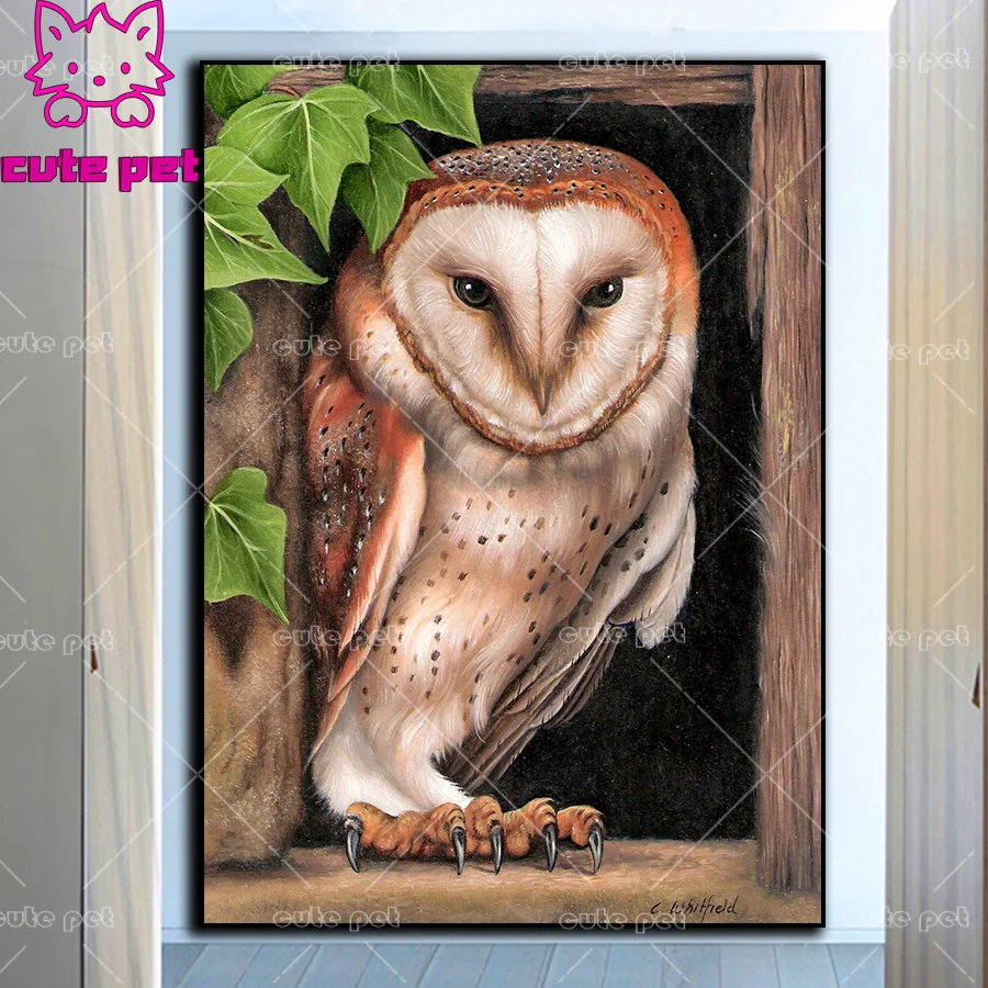 Full Drill Square Bird grass owl diamond embroidery Diamond Painting Abstract Art 5d cross stitch diy Diamond mosaic handCrafts