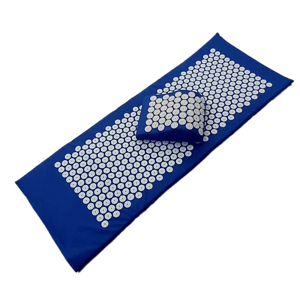 

New 2pcs acupuncture mat square pillow lengthened pad 125 * 43cm suitable for full body acupoint massage yoga mats back massager