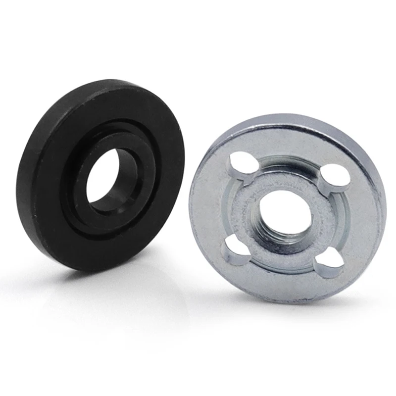 2pcs Stainless Steel Lock Nuts Flange Nut Inner Outer Kit Angle Grinder Electric Tool Accessories