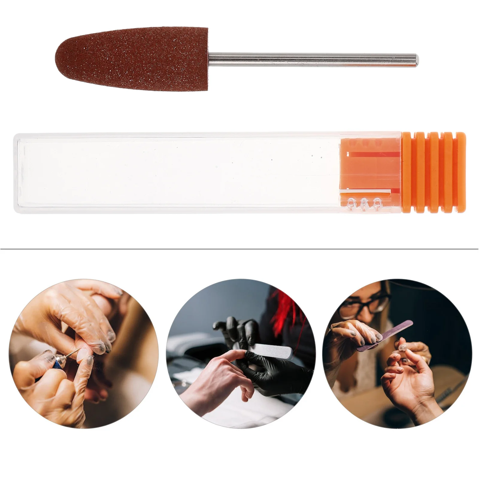 Silicone Nail Drill Bits Electric Manicure Machine for Finger Toe Nails Dead Skin Removal Polish and Reshape Om51