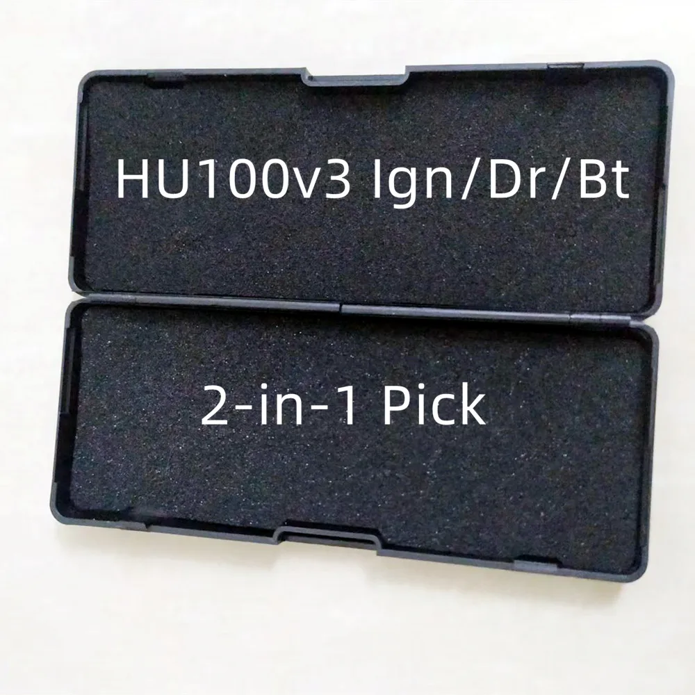 LISHI 2IN1 HU100V3IgnDrBt Lishi 2 in 1 2in1 เครื่องมือเครื่องมือช่างกุญแจสําหรับกุญแจรถสําหรับ BUICK, CADILLAC, CHEVROLET, OPEL/VAUXHALL