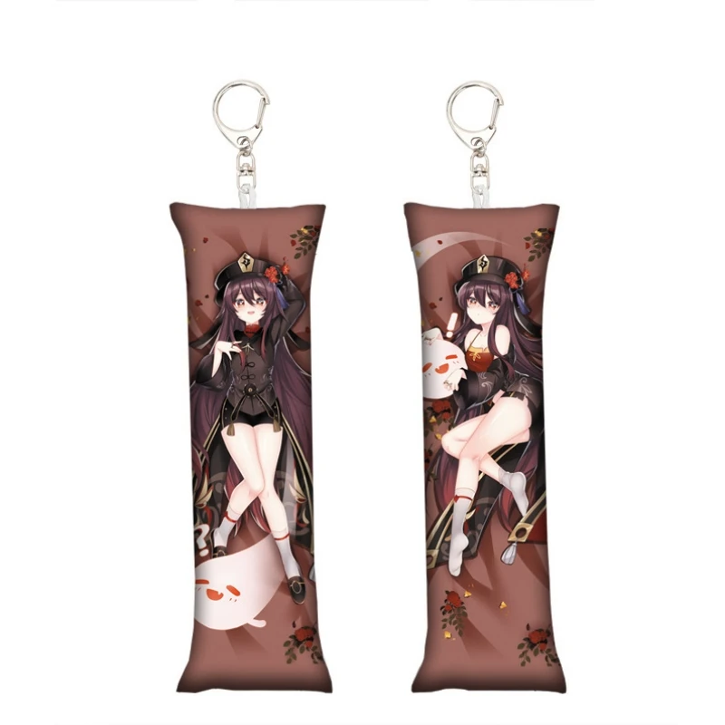 15cm Game Impact  Mini Dakimakura Furina Nahida Alhaitham Baizhu Tartaglia Anime Cosplay Pillow Case Hugging Body Prop