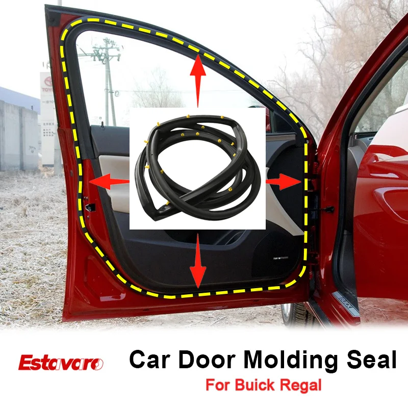 Waterproof Sealing Strip For Buick Regal 2009-20 Car Door Strip Dustproof Waterproof Adhesive Sealing Strip Car Accessories