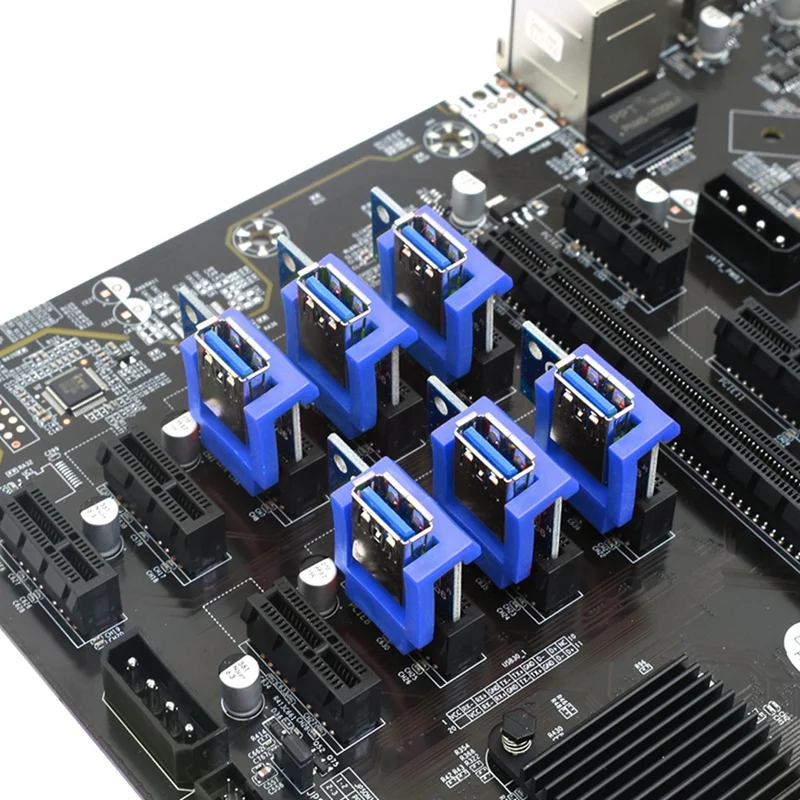 10 pz PCIE Riser Card fermo montaggio verticale Locker 1X 16X PCIE Cable Extender per Mining ETH BTC Riser