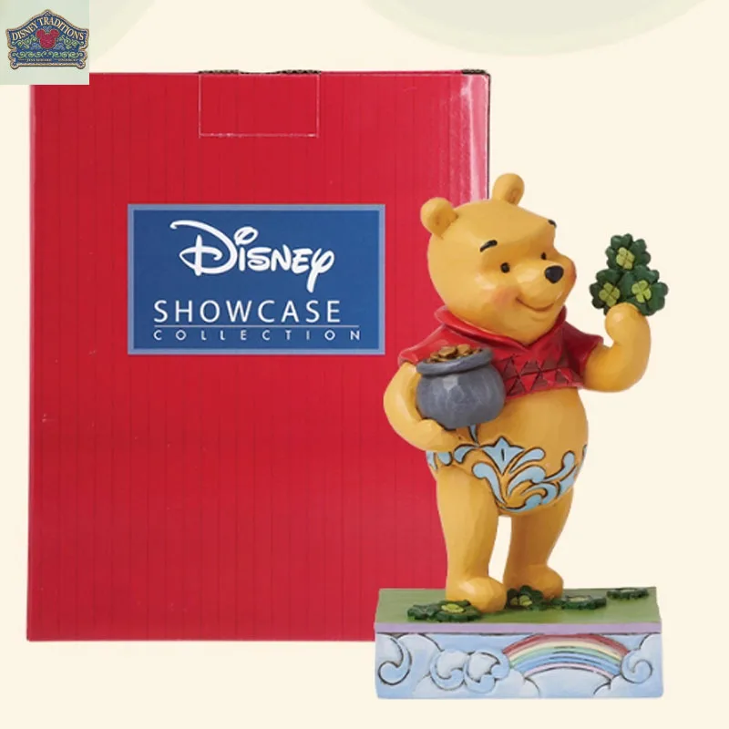 

Disney Original Garage Kit Winnie Winnie and The Lucky Four - Leaf Clover Anime Action Figures Toys for Boys Gift Model Ornament