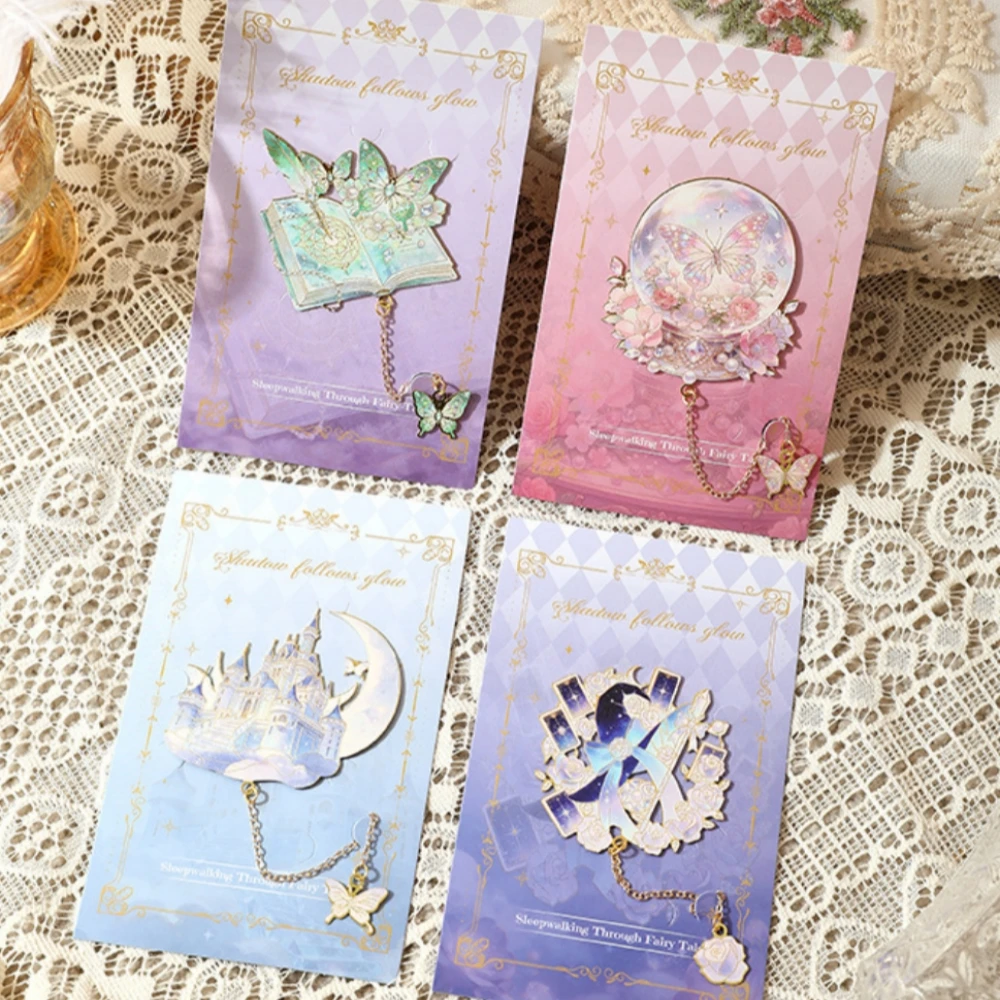 Creative Metal Bookmark Premium Exquisite Metal Bookmark Fairy Tale Page Marker Artistic Chain Pendant Bookmark For Book Lovers view 4