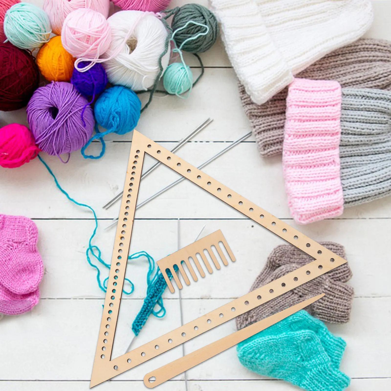 Weaving DIY Craft Board Knitting Tool Halloween Christmas New Year Hand Knitting Loom Handmade Weaving Tool Diy Bracelet Making