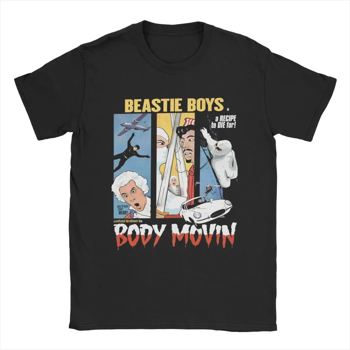 Body Movin Beastie Boys T-Shirt Men Fashion Cotton Tee Shirt Crewneck Short Sleeve T Shirts Plus Size Clothes