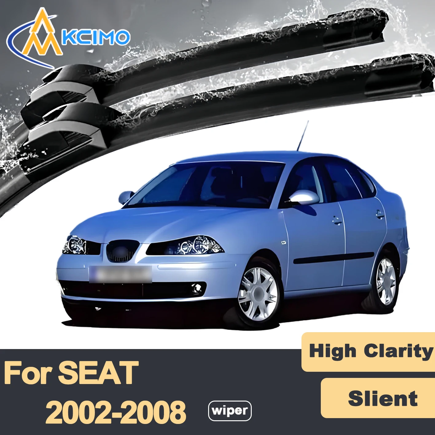 

Premium Rubber Durable Silent Windshield Wiper Blades 2pcs for SEAT Córdoba 6L 2002-2008 Front Wiper Blades Set