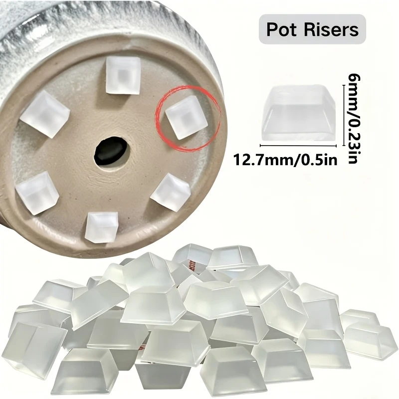40pcs Clear Silicone Feet Adhesive Bumper Pads Self Stick Bumpers Sound Dampening Surface Protection, 12.7X6mm