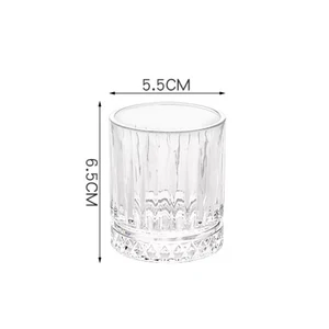 Glass Spirit Cups mit Diamantmalerei Weinbecher Aufgenommener Whisky, Home Bar Getränke transparente Hochzeitsgeschenke, 6pcs Set 12 Hauptverkaufsglas -Schussgetränk - №7