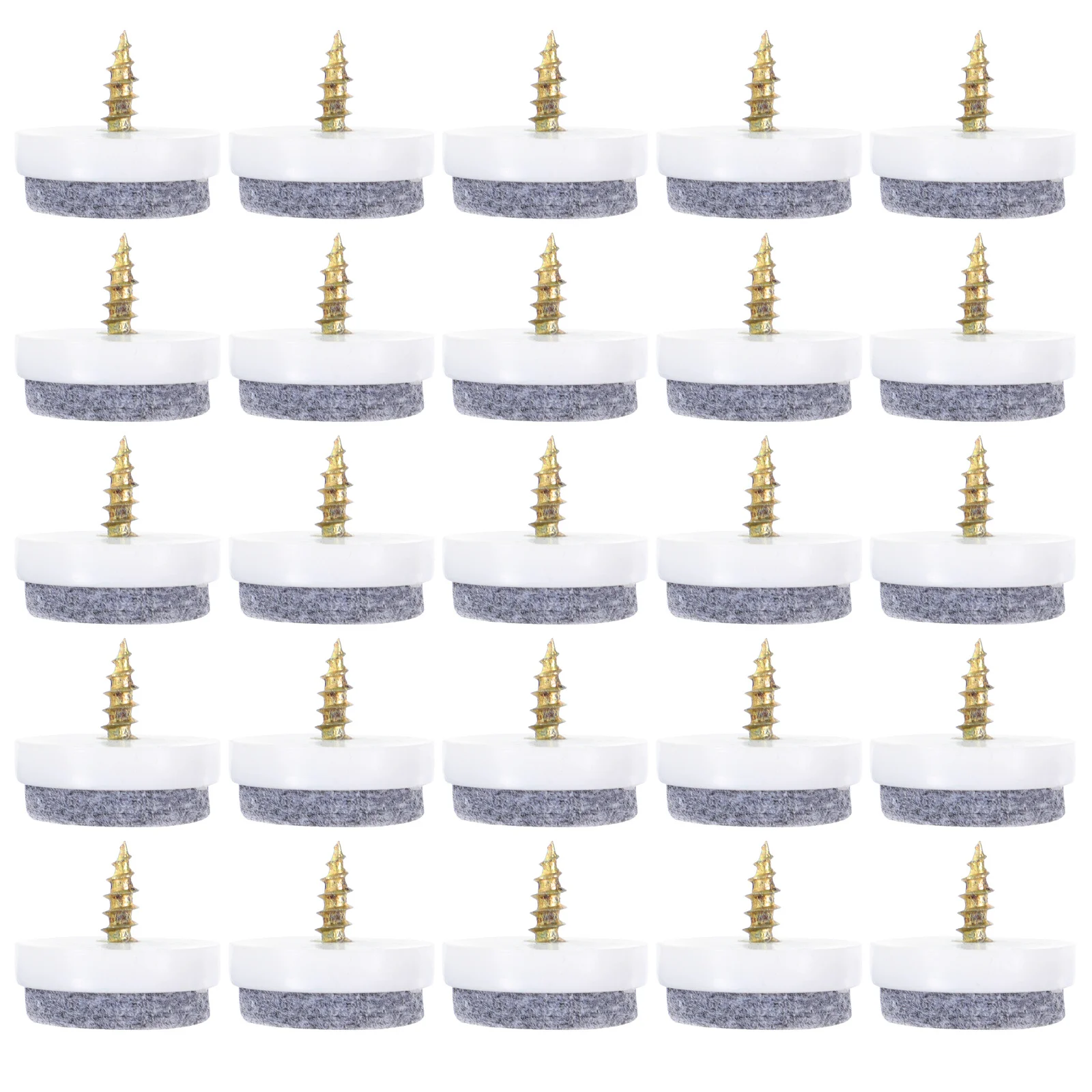 

50pcs Anti-Slip Felt Table Feet Caps Round Chair Leg Covers Furniture Floor Protector Desk Foot Sleeve Home Office Living Room
