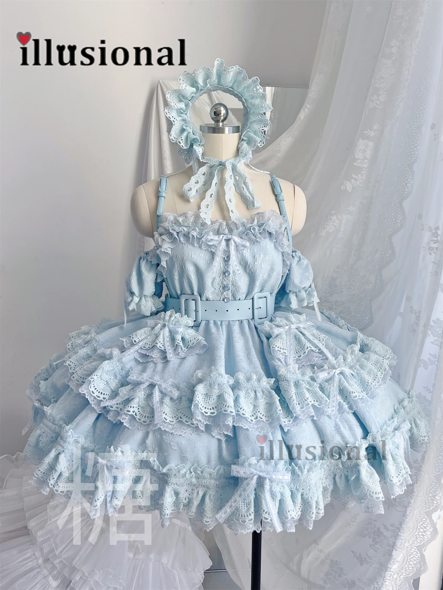 illusional Custom size/made Anime Lolita Dress female gorgeous