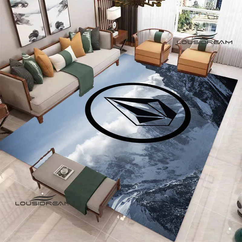 V-VOLCOM LOGO printed Carpet Non -slip carpet Yoga mat carpets for living room area rug Door pad bedroom decor birthday gift