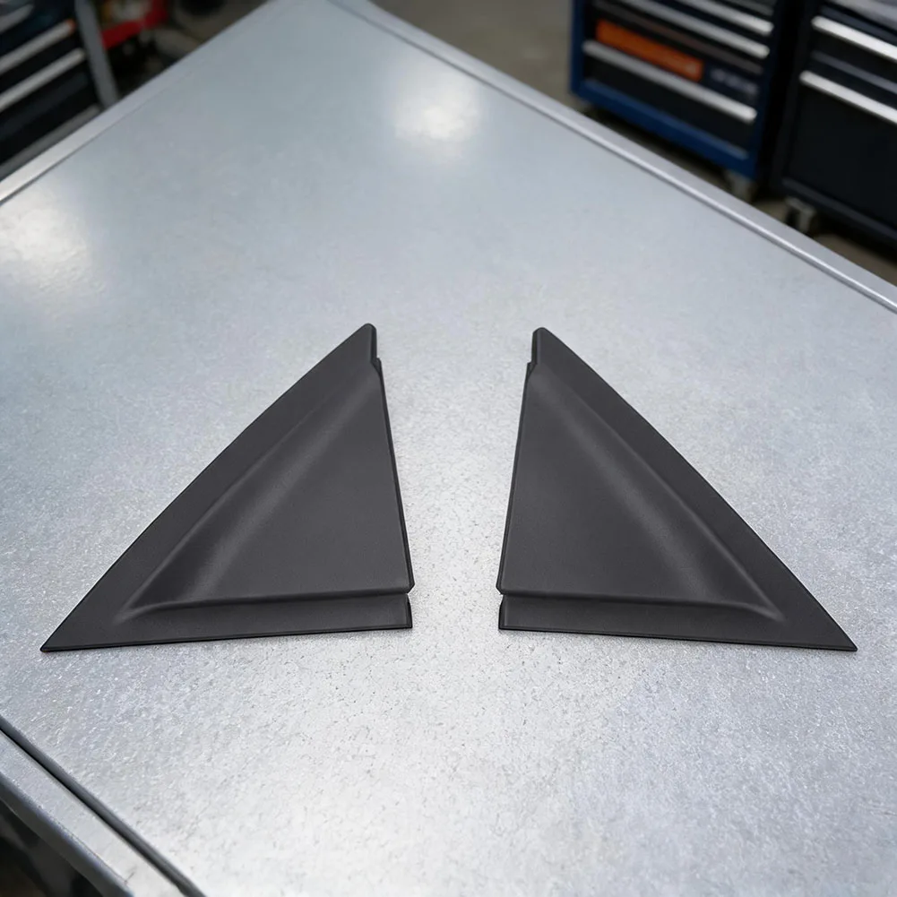 Black Rear Door Triangle Trim Panel For Kia Cerato For Spectra 2004 2009 Outside Molding Cover Plastic Replacement Part OE Spec