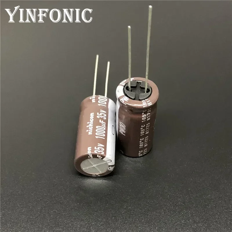 10pcs/100pcs 1000uF/35V NICHICON PW Series 12.5x25mm Low Impedance 35V1000uF Aluminum Electrolytic capacitor