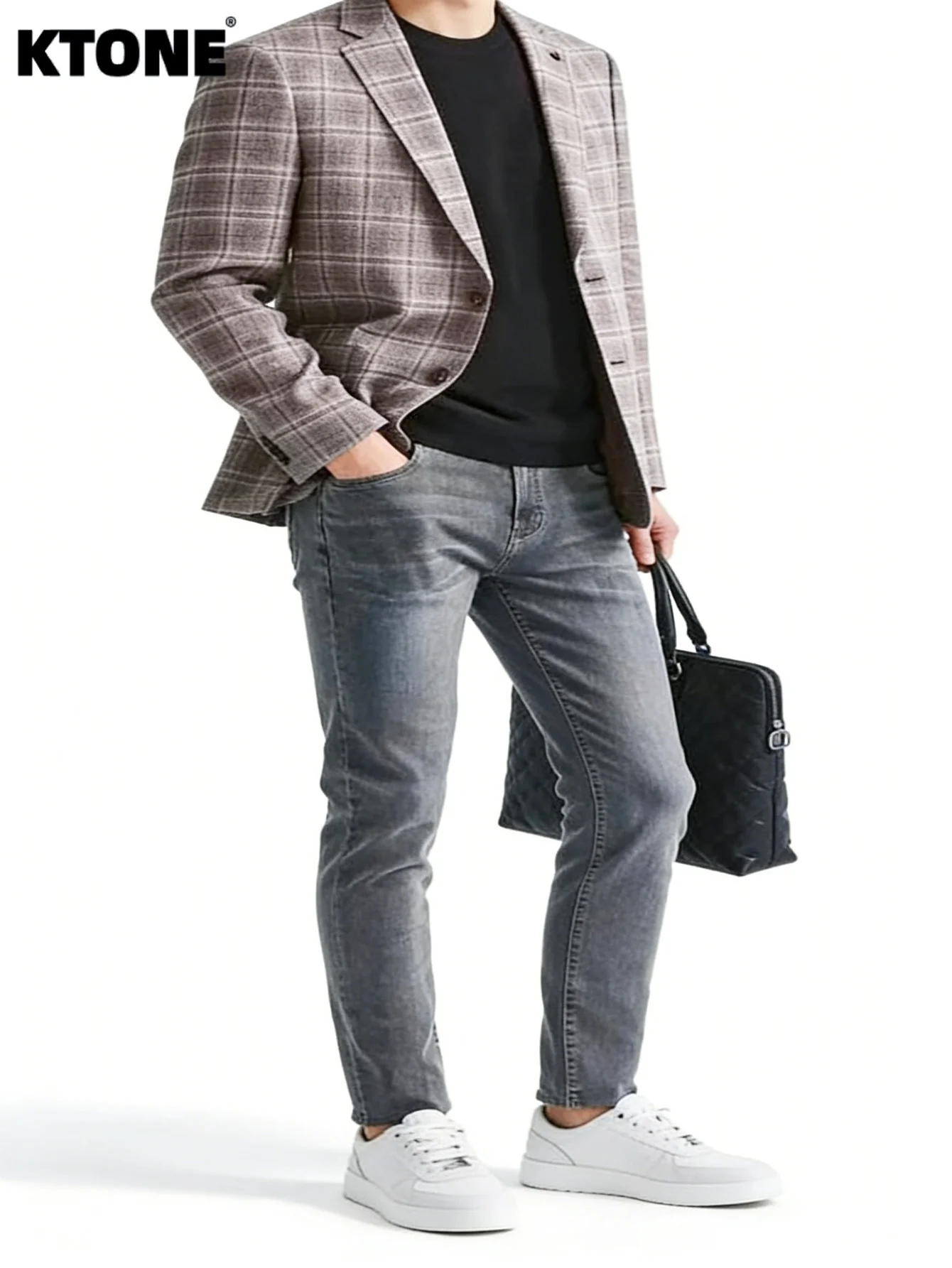 

Минималистичные джинсы унисекс, серые, облегающие, из денима, оригинальные, без аксессуаров и ремней.