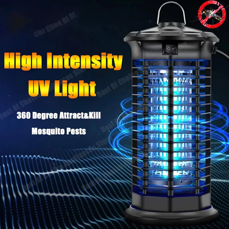Новый электрический разрушитель комаров, высокопроизводительная УФ-светодиодная ловушка, шоковая ловушка для мух, ловушка для насекомых для дома, сада, двора, кемпинга на открытом воздухе