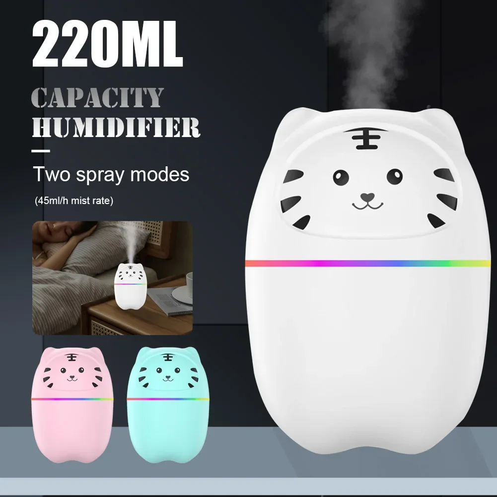 Air Humidifier 250ML Aroma Essential Oil Diffuser USB Cool Mist Sprayer With Night Light For Bedroom Home Car Fragrance Diffuser