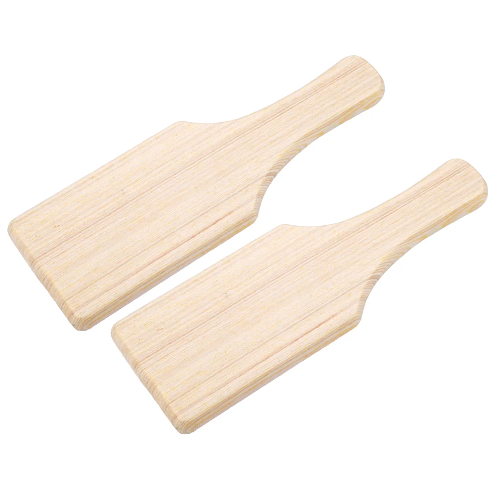 

2 PCS Wooden Clapper Clay Sculpture Tools Tower Masonry Pottery Accessories Modeling Board Painting DIY Handmade Bamboo