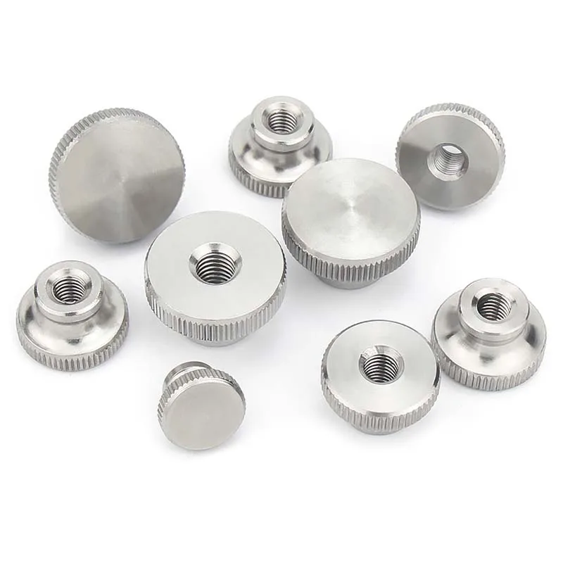 1/2/5/10 pièces M2 M2.5 M3 M4 M5 M6 M8 M10 M12 GB806 304 acier inoxydable ajuster nivellement moleté main sans outil écrou de pouce