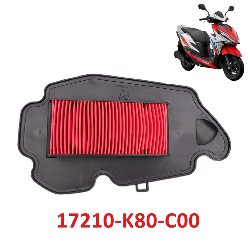 Motorcycle Scooter Engine Parts Air Filter For HONDA Elite 125 17210-K80-C00 EX125 RX125 SDH125T-31