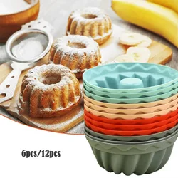 Silicone Muffin Mold Cake Dessert Egg Tart Pudding Mold Cake Thread Cup Kitchen Silicone Baking Molds