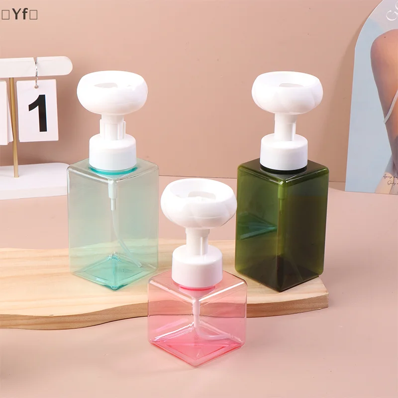 250/450ml Floral Foam Handsoap Cute Flower Bubble Bottle Liquid Soap Dispenser Hand Soap Pump Bottle Bathroom Press Hand Wash