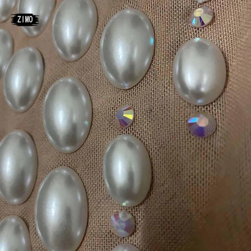 Nuovo stile Abito in rete di strass e perle di alta qualità, abito da ballo sexy a maniche lunghe, costume da cantante femminile, festa notturna di compleanno